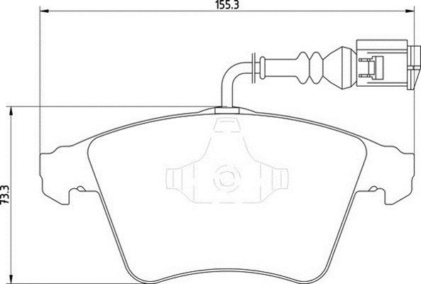 MAGNETI MARELLI Комплект тормозных колодок, дисковый тормоз 363710201432